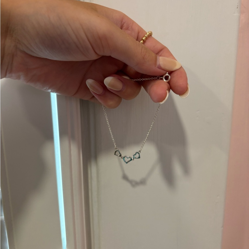 Pura Vida silver heart anklet/bracelet